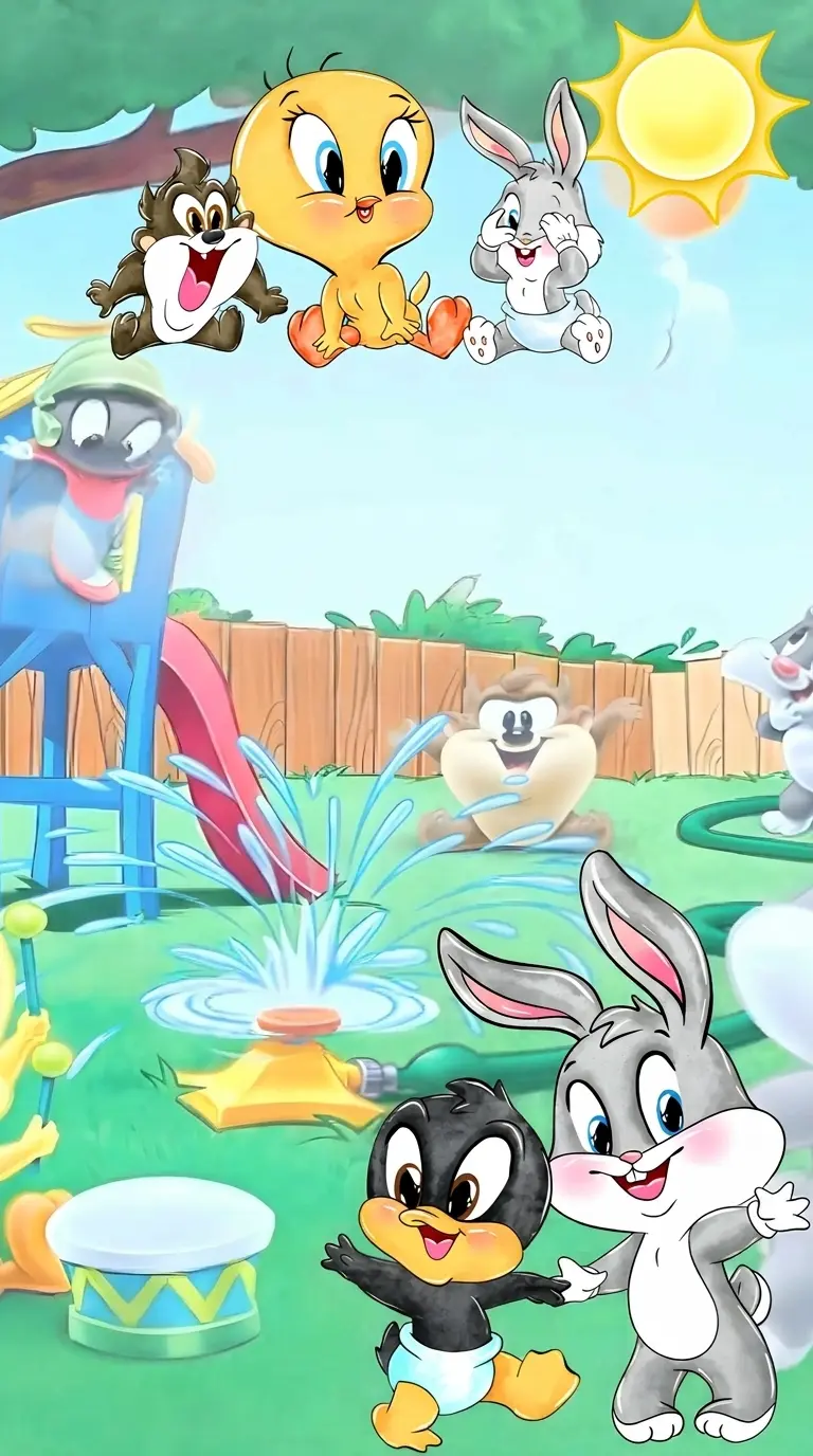 Modelo de convite Baby Looney Tunes 1