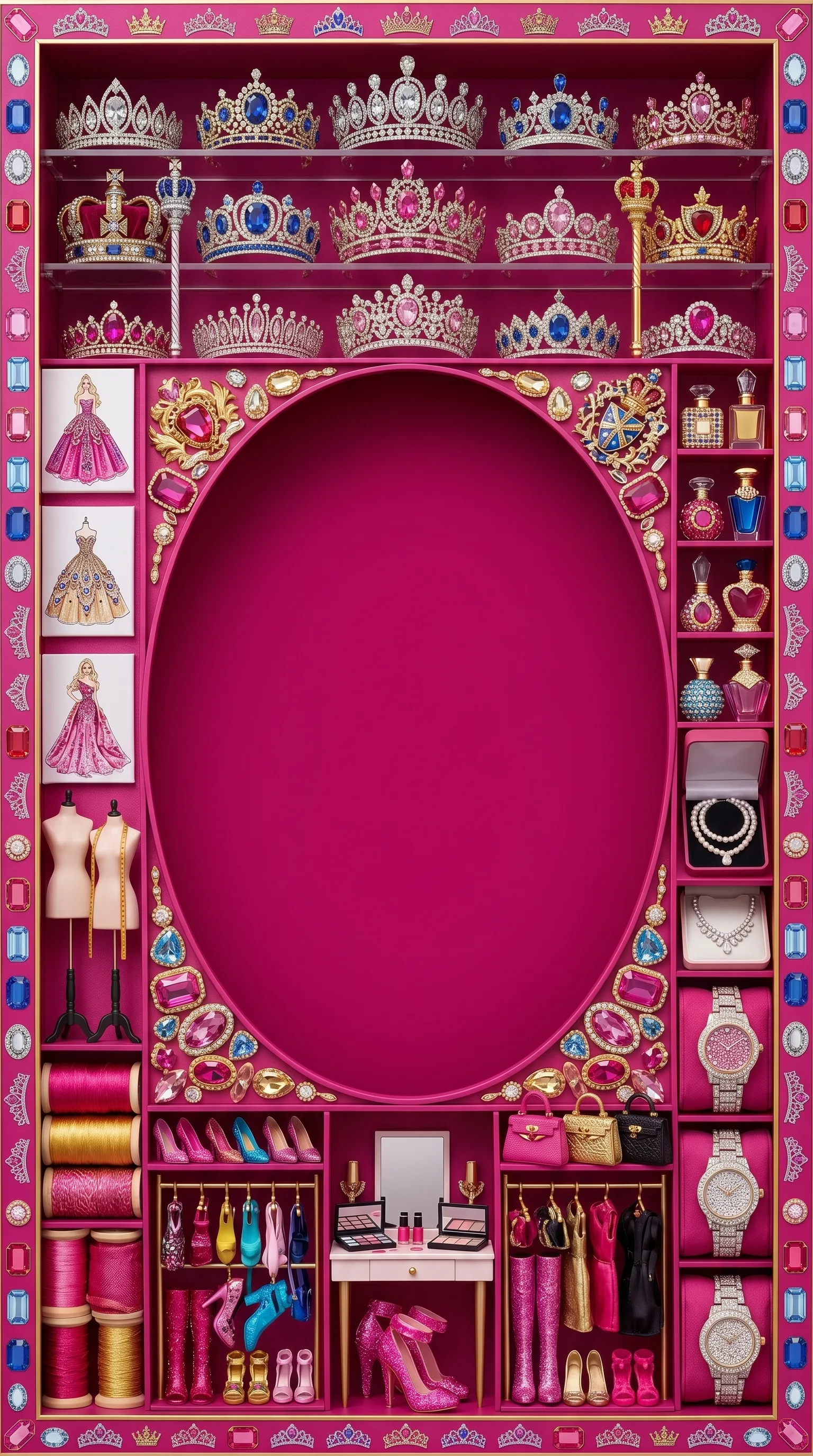 Modelo de convite Barbie 4