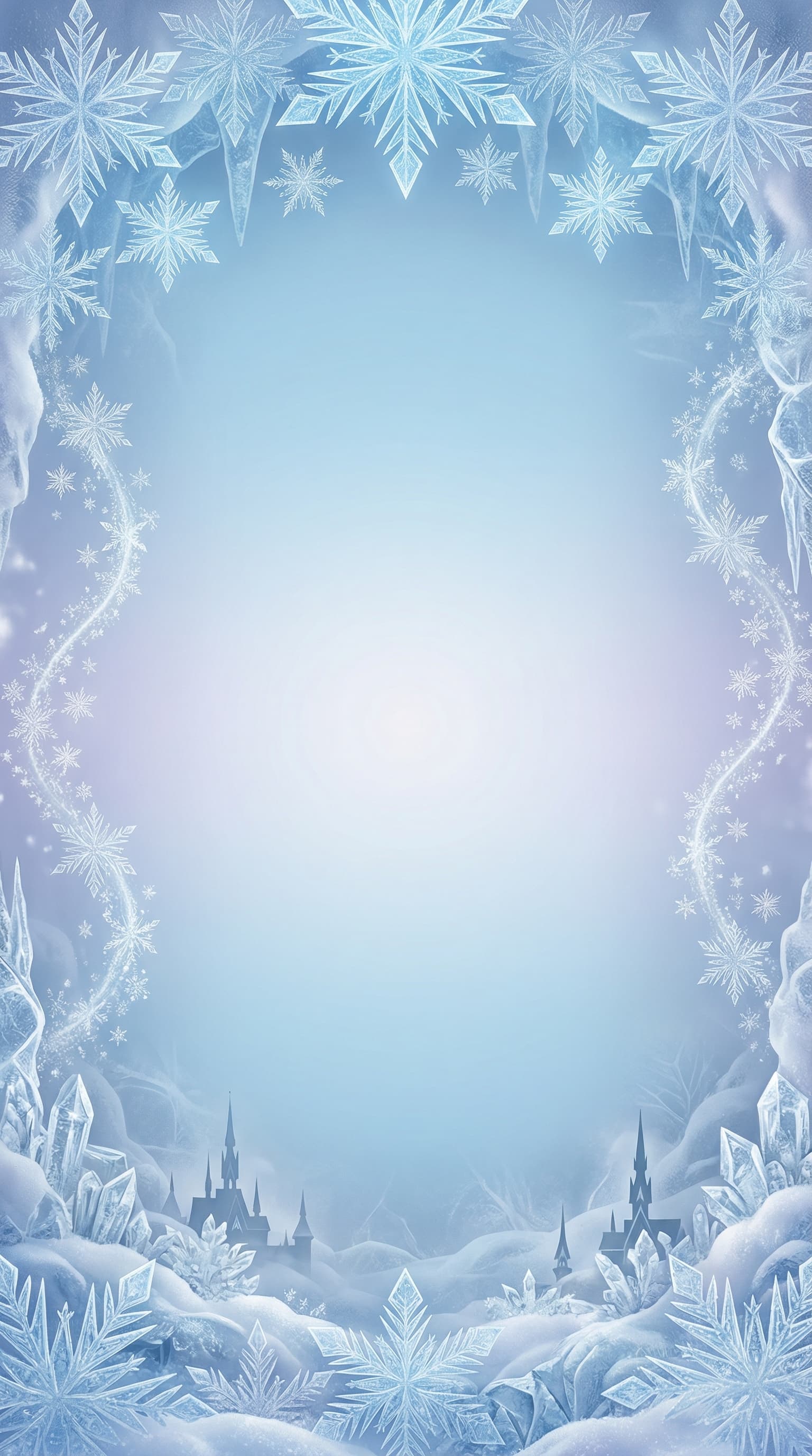 Modelo de convite Frozen