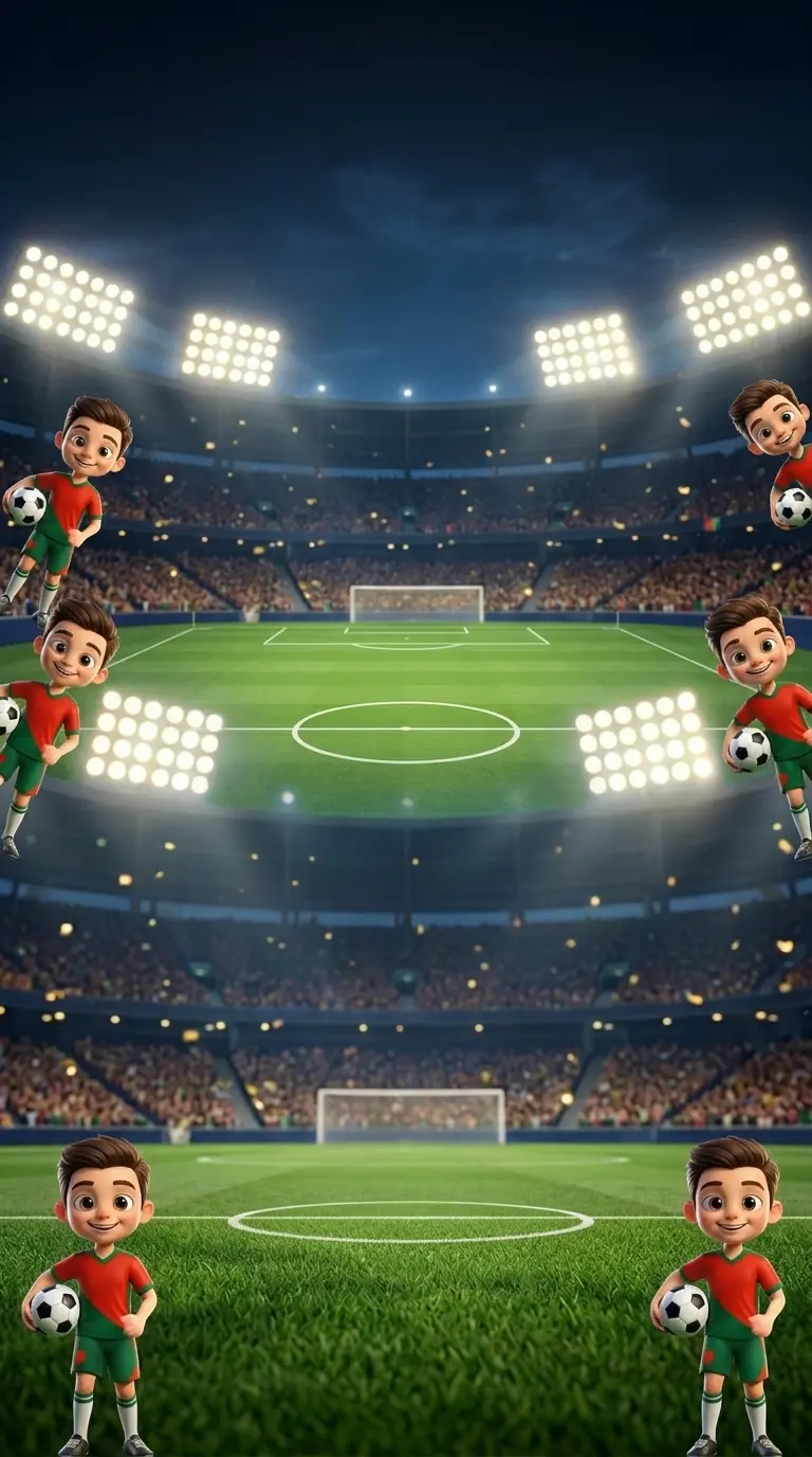 Modelo de convite Futebol Portugal 2 Copa B