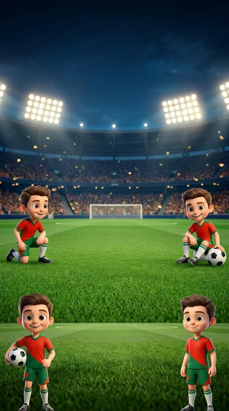 Modelo de convite Futebol Portugal 3 Copa B