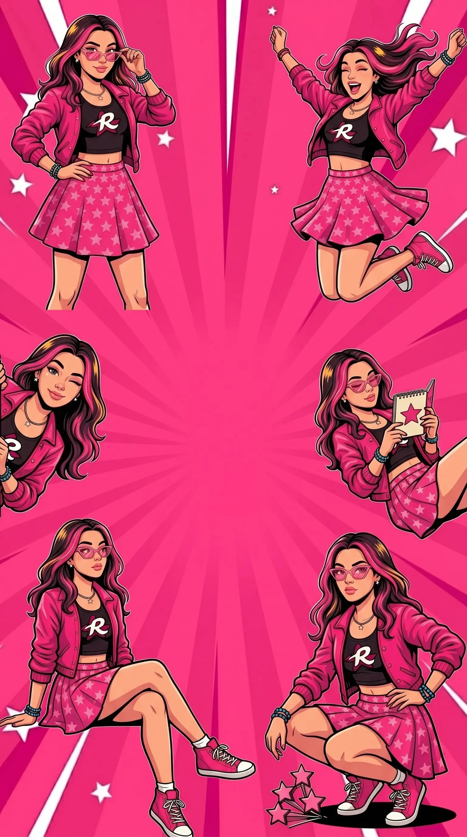 Modelo de convite Grupo Dos Rosa Emily Vik Convite