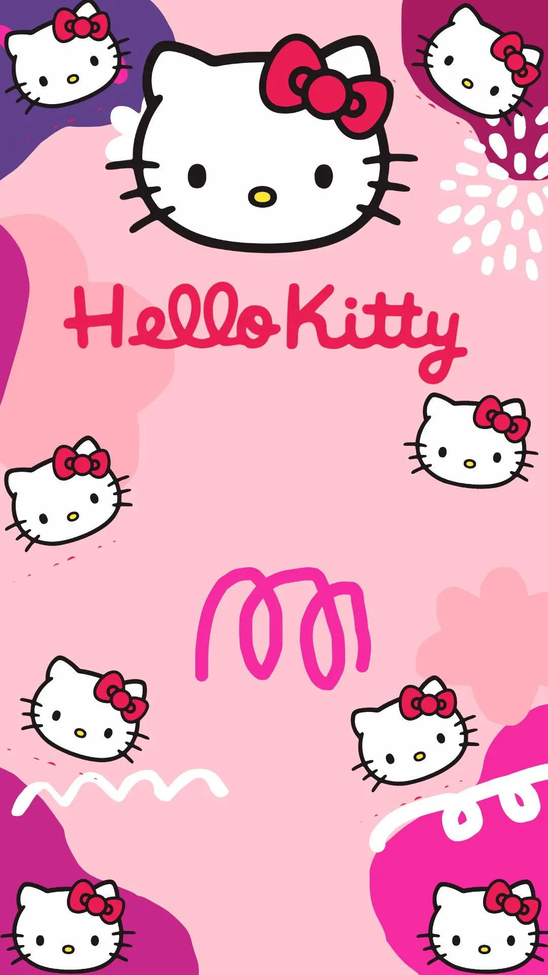 Modelo de convite Hello Kitty