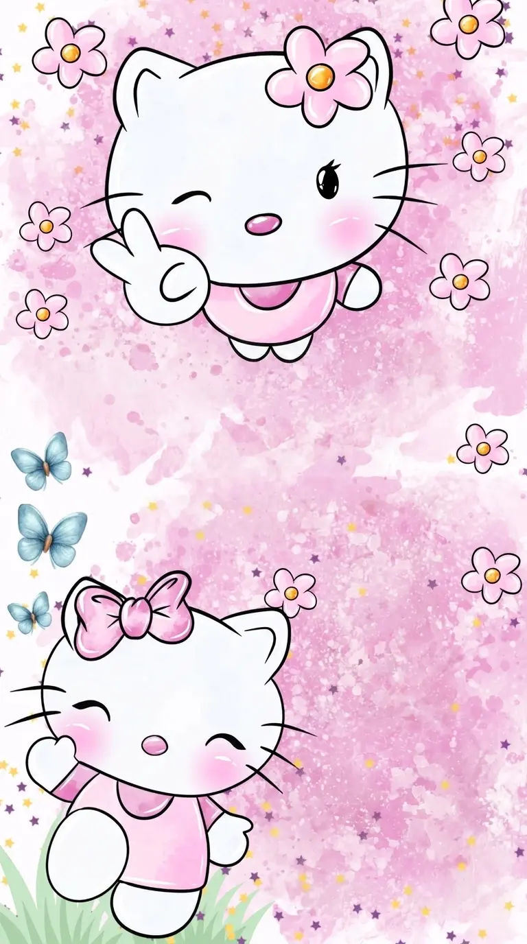 Modelo de convite Hello Kitty4