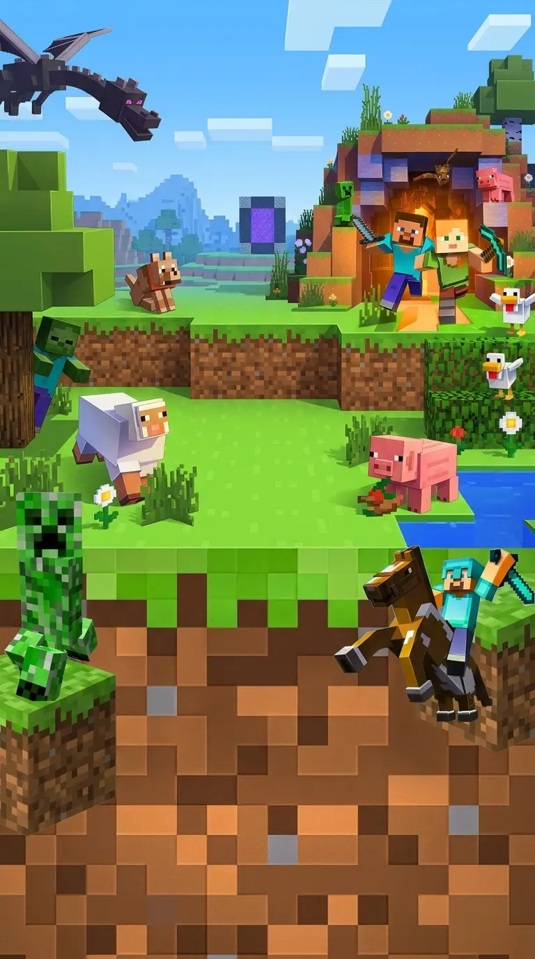 Modelo de convite Minecraft 5