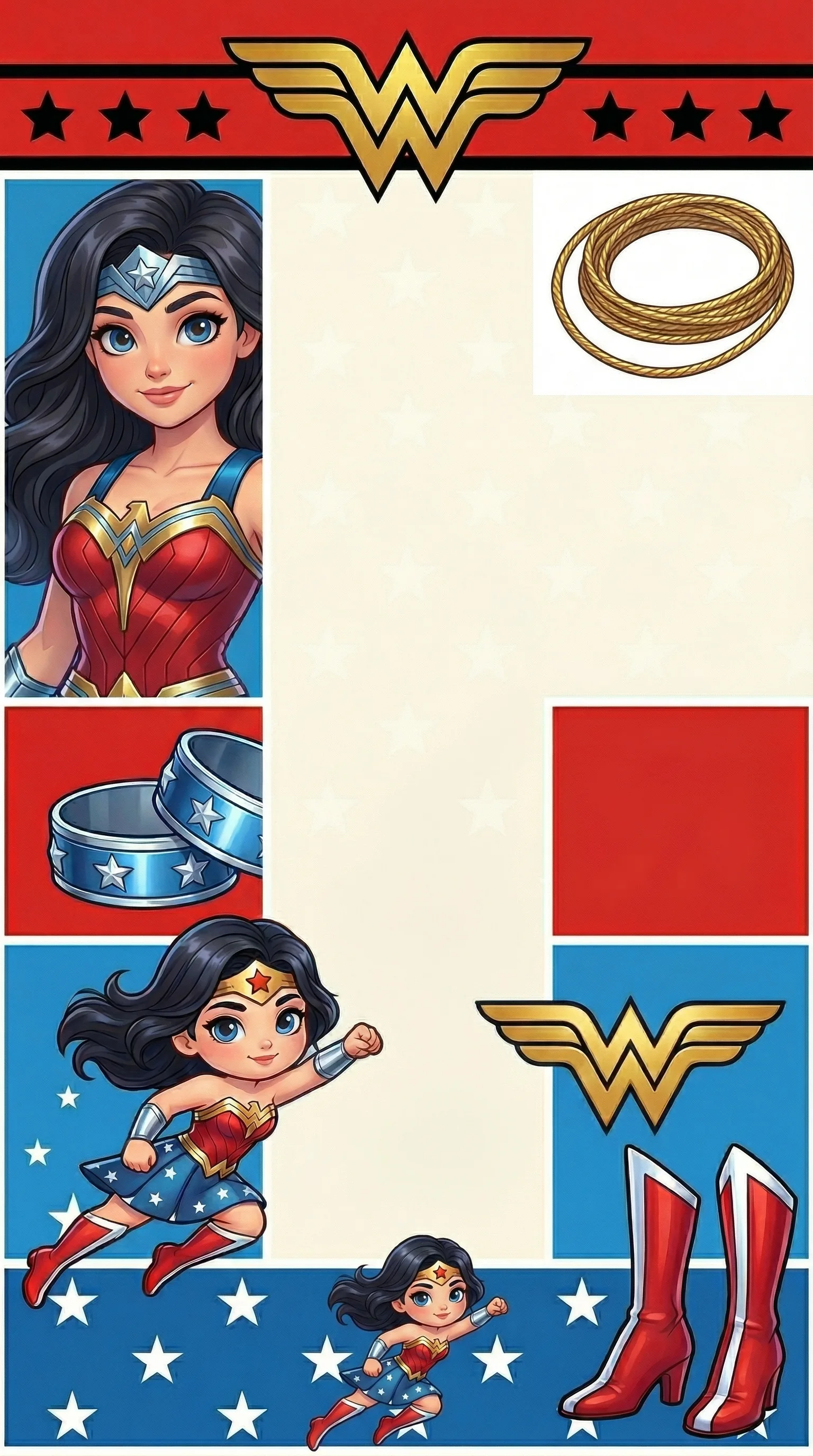 Convite Mulher Maravilha