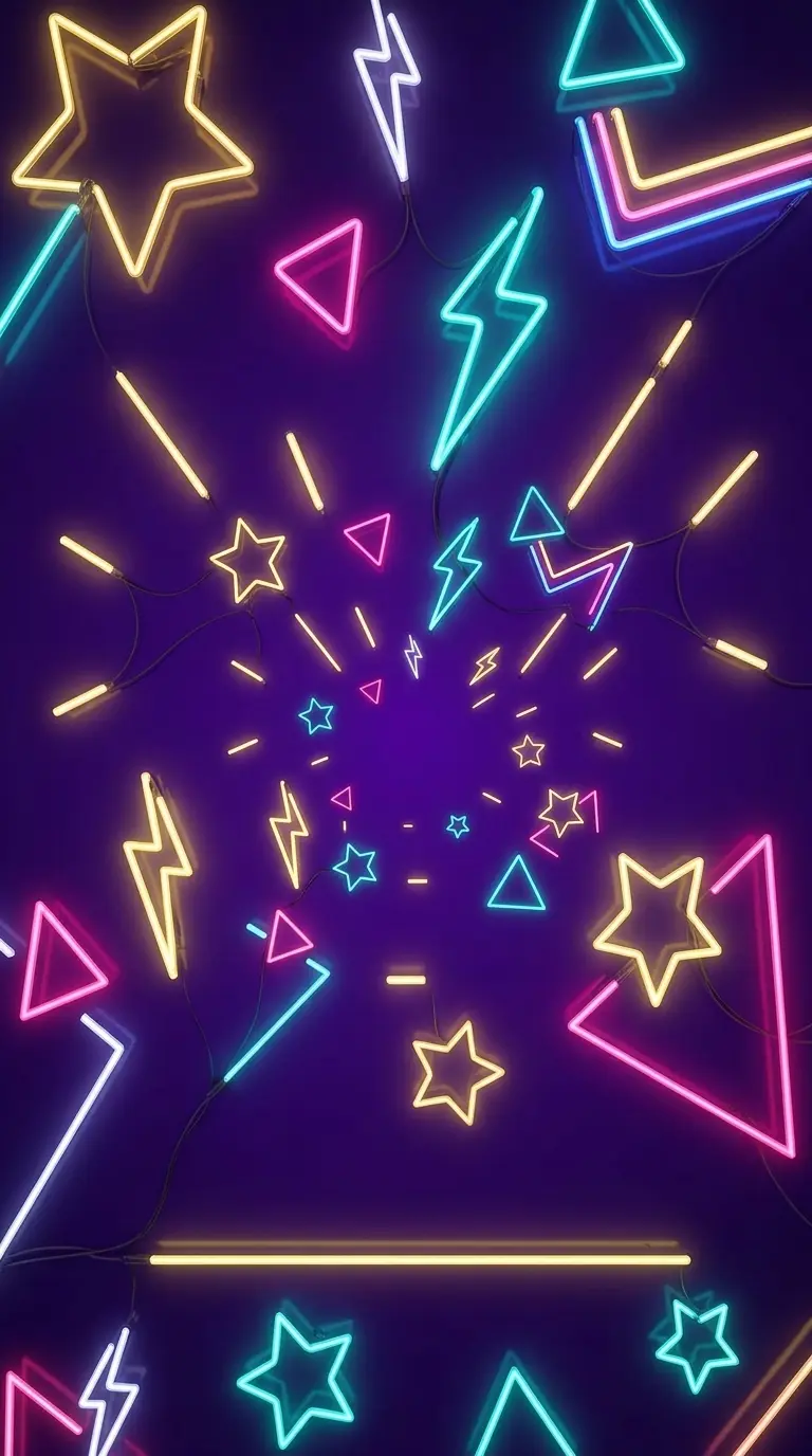 Modelo de convite Neon