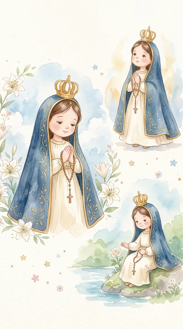 Modelo de convite Nossa Senhora Aparecida
