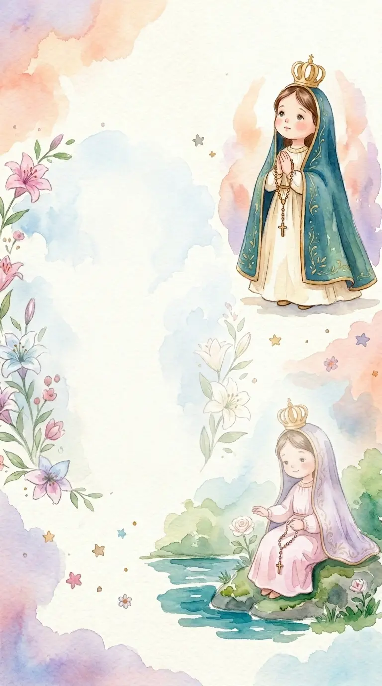 Modelo de convite Nossa Senhora Aparecida 3