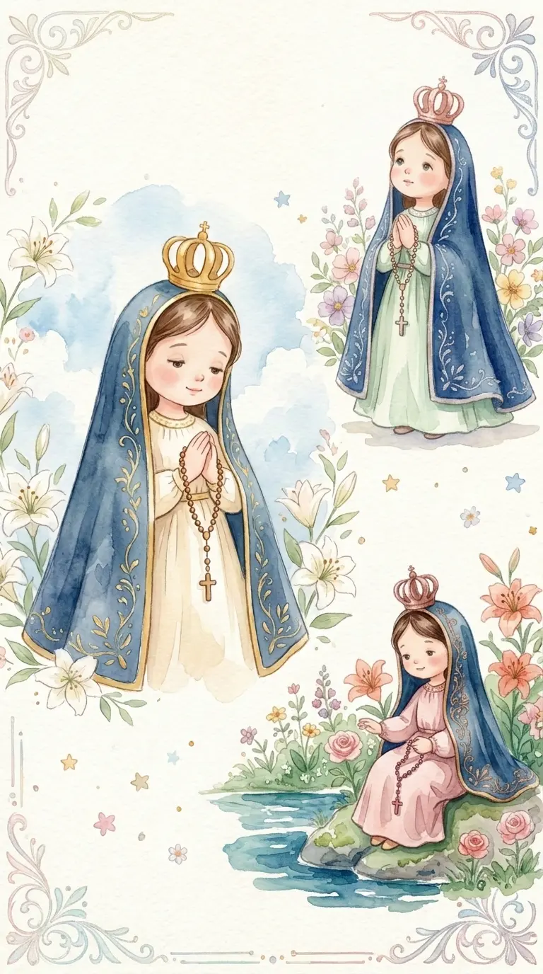 Modelo de convite Nossa Senhora Aparecida 4