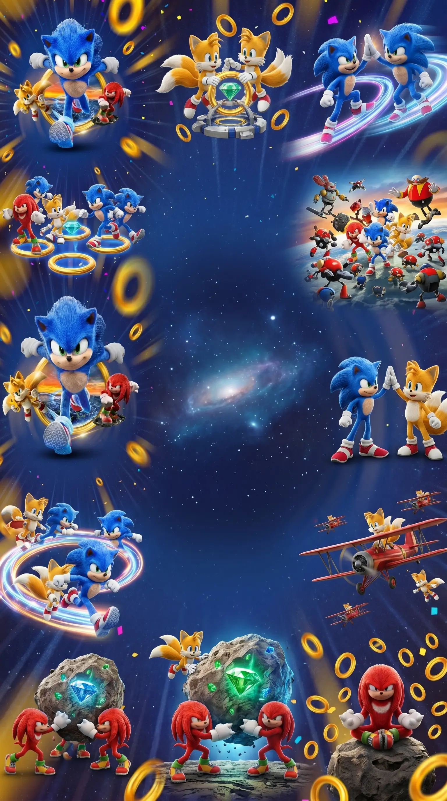 Modelo de convite Sonic 6