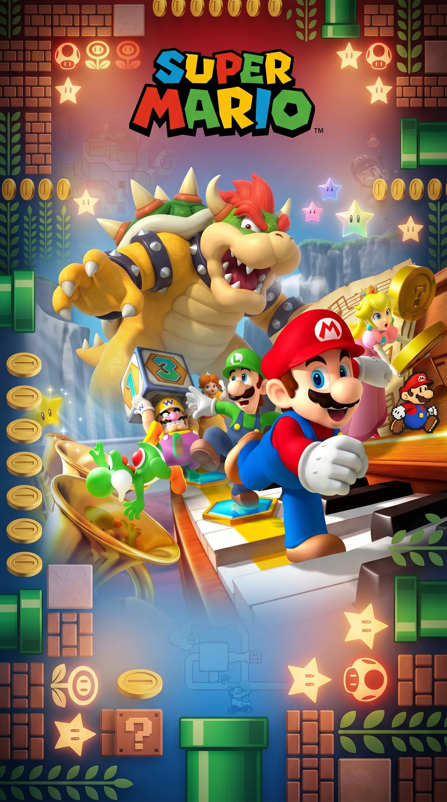 Convite Super Mario